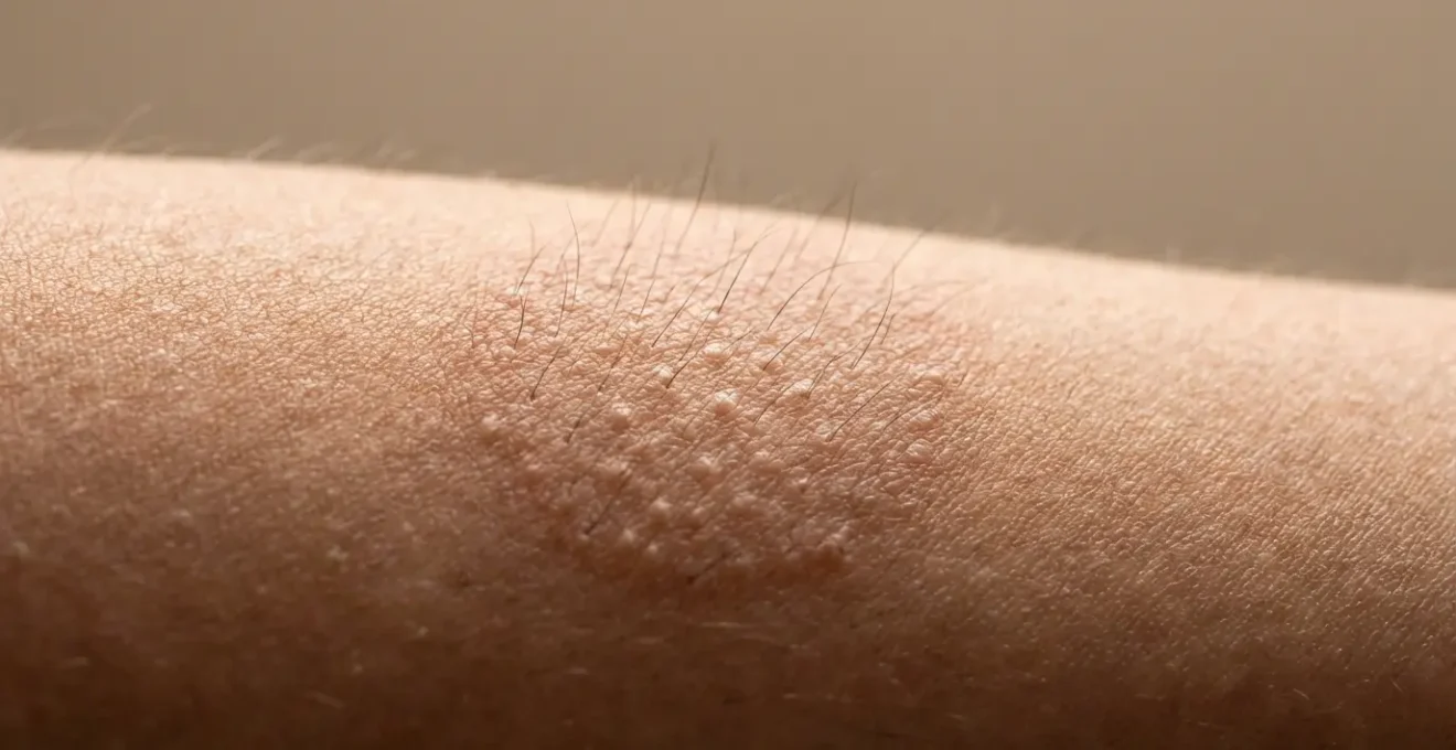 Close-up of arm showing localized energy field interaction