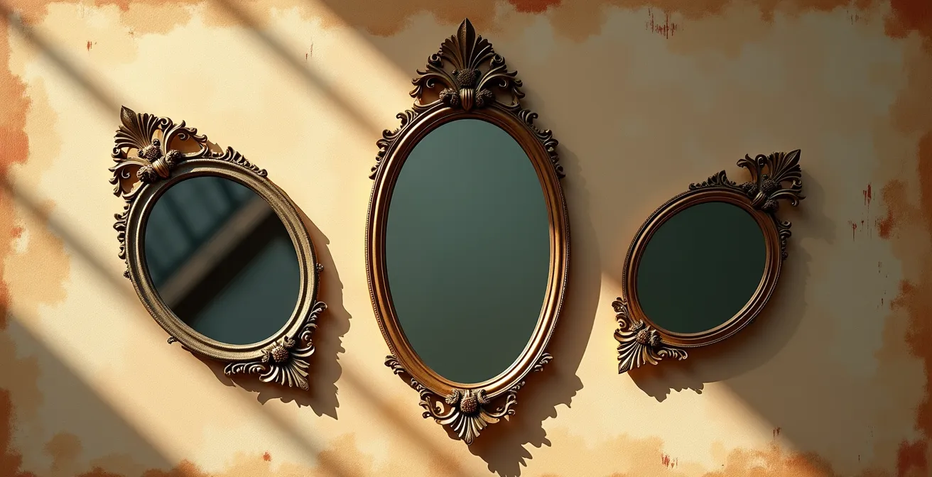 Visual diagram showing different gaze directions in Marseille Major Arcana cards