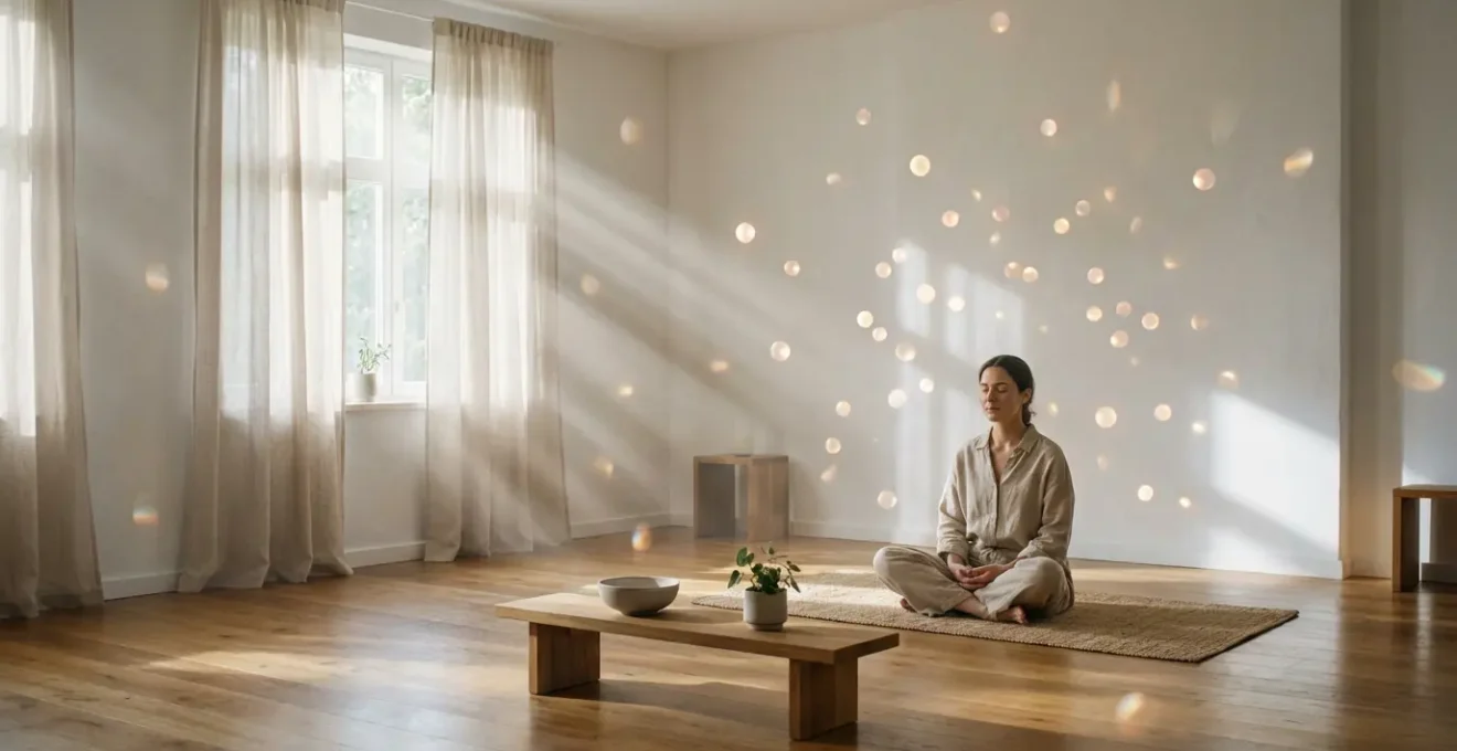 Ethereal scene depicting spiritual communication through mediumship